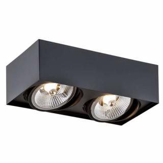 Argon Rodos Plus 1049 BZ plafon lampa sufitowa spot 2x15W GU10 AR111 czarny - wysyłka w 24h