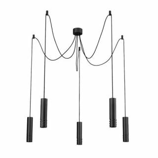 Azzardo Locus L AZ3405 lampa wisząca zwis 5x35W GU10 czarny