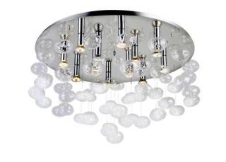 Azzardo LUVIA AZ2571 plafon lampa sufitowa 12x40W GU10 transparentny/chrom - Negocjuj cenę