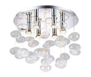 Azzardo LUVIA AZ2572 plafon lampa sufitowa 6x40W GU10 transparentny/chrom - Negocjuj cenę