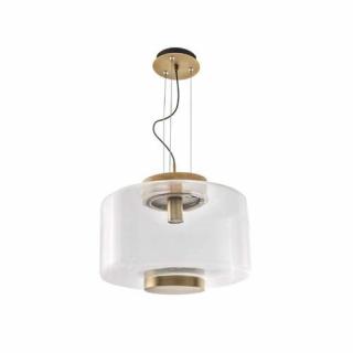 Azzardo Sorel AZ3343 lampa wisząca zwis 1x40W E27 transparentny/brązowy - Negocjuj cenę