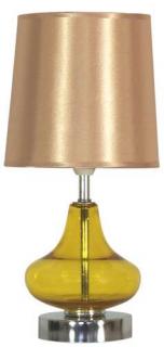 Candellux Alladina 41-10933 lampka stołowa biurkowa 1x40W E14 bursztyn