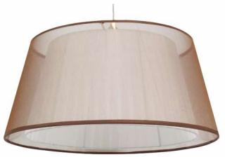 Candellux Charlie 31-24794 lampa wisząca zwis 1x60W E27 chrom/brązowa