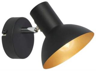 Candellux Diso 91-63410 kinkiet lampa ścienna 1x40W E27 czarny / złoty