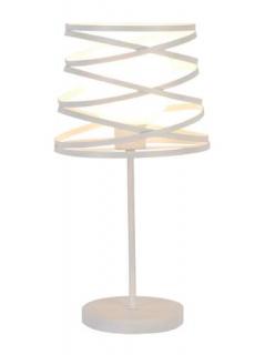 Candellux Ledea Akita 50501062 lampa stołowa lampka 1x40W E14 biała