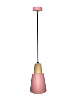 Candellux Ledea Faro 50101259 lampa wisząca zwis 1x40W E27 różowa