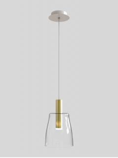 Candellux Ledea Modena 50133069 lampa wisząca zwis 1x5W LED złota