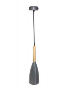 Candellux Ledea Trosa 50101266 lampa wisząca zwis 1x40W E27 szara