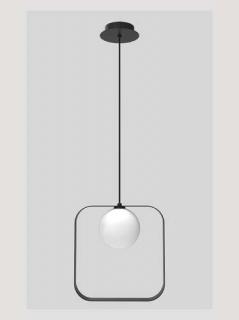 Candellux Ledea Tula 50101074 lampa wisząca zwis 1x28W G9 czarna