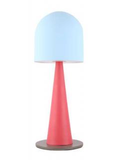 Candellux Ledea Visby 50501163 lampa stołowa lampka 1x40W E27 niebiesko-czerwona