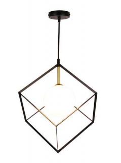 Candellux Ledea Weert 50101046 lampa wisząca zwis 1x28W G9 czarna