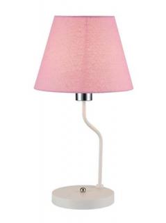 Candellux Ledea York 50501100 lampa stołowa lampka 1x60W E14 biała-różowa