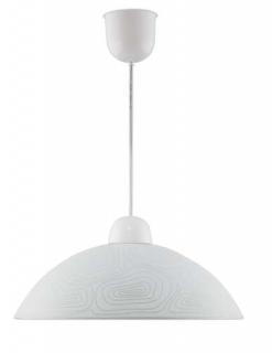 Candellux Lukrecja 31-49851 lampa wisząca zwis 1x60W E27 biała
