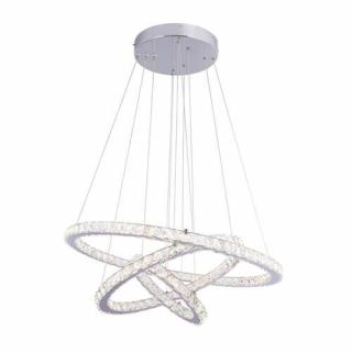 Globo Marylin I 67037-76 lampa wisząca zwis 1x76W LED chrom/transparentna