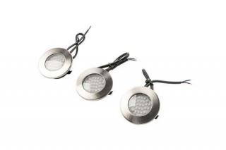 Gtv Barri LD-OBP27ZB-53 oczko lampa wpuszczana downlight 3x1.5W srebrne
