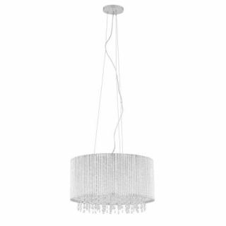 Italux Anabella P0207-07D-F4QL lampa wisząca zwis 7x42W G9 srebrna