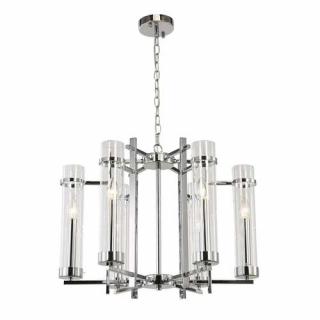 Italux Aspen PND-31186-6A-CH lampa wisząca zwis 6x40W E14 transparentna/chrom