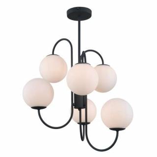 Italux Gela PND-5500-6-BK lampa wisząca zwis 6x5W G9 czarny