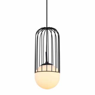 Italux Matty MDM-3939/1 BK lampa wisząca zwis 1x40W E27 czarna