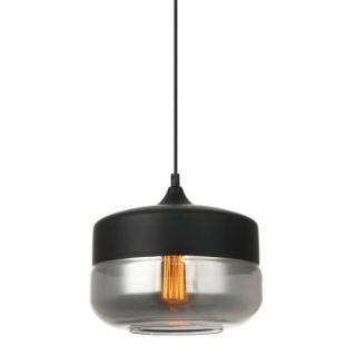 Italux Molina MDM-2380/1 BK+SG lampa wisząca zwis 1x40W E27 czarna