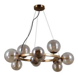 Italux Montora PND-30223-11A lampa wisząca zwis 11x5W G9 dymiona/mosiądz - wysyłka w 24h