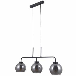 Italux Poggi PND-28028-3 lampa wisząca zwis 3x40W E27 czarny mat