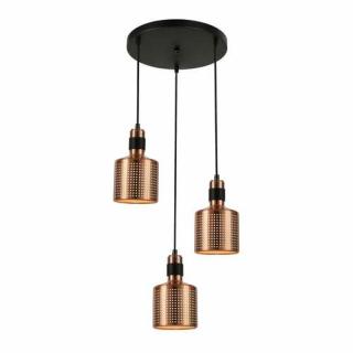 Italux Restenza PND-2439-3-COP lampa wisząca zwis 3x40W E27 miedziany