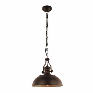 Italux Rosalia MDM-2646/1 BR+GD lampa wisząca zwis 1x40W E27 brąz/złota