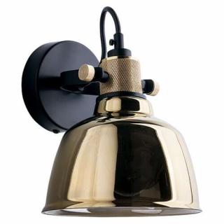 Kinkiet Nowodvorski Amalfi 9155 lampa ścienna oprawa 1x60W E27 czarny/mosiądz