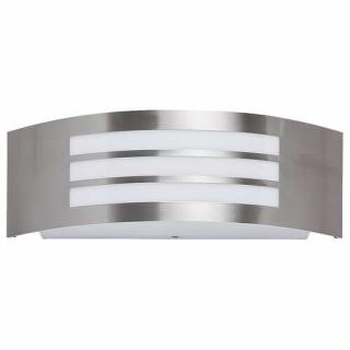 Kinkiet zewnętrzny lampa ścienna Rabalux Roma 1x14W E27 IP44 inox 8410