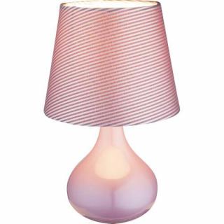 Lampa lampka oprawa stołowa Globo Freedom 1x40W E14 różowa 21652