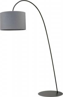 Lampa podłogowa Nowodvorski Alice 6818 Gray z abażurem oprawa 1x100W E27 szara