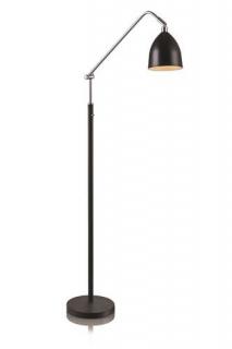 Lampa podłogowa stojąca Markslojd Fredrikshamn 1x40W E27 czarny/chrom 105023