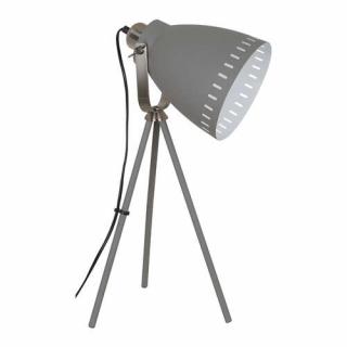 Lampa stołowa Italux Franklin ML-HN2278-GR+S.NICK lampka 1x60W E27 szara / satynowany nikiel