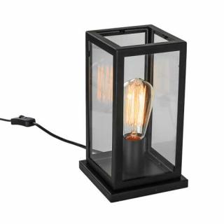 Lampa stołowa Italux Laverno MT-202621-1-B lampka 1x60W E27 czarny mat