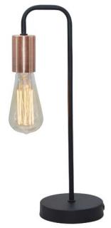 Lampa stołowa lampka Candellux Herpe 1x60W E27 czarna 41-66862