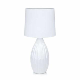 Lampa stołowa lampka Markslojd Stephanie 1x60W E27 biały 106887