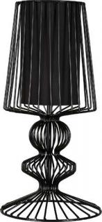 Lampa stołowa Nowodvorski Aveiro 5411 S druciana I 1x40W E27 czarna