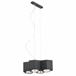 Lampa wisząca Argon Espresso 1637 zwis 4x48W G9 czarna - wysyłka w 24h