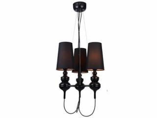 Lampa wisząca Azzardo Baroco AZ2163 AD-7121S-3BK 3x40W E14 czarna - NEGOCJUJ CENĘ