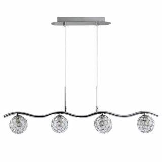 Lampa wisząca Candellux Starlet 4x40W G9 chrom/transparent 34-85750