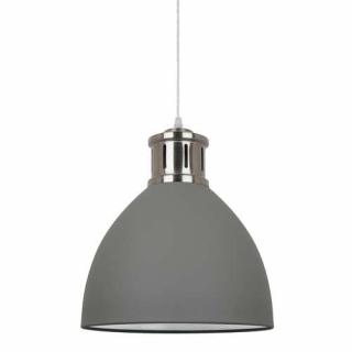 Lampa wisząca Italux Lola MD-HN8100-GR+S.NICK zwis 1x60W E27 szara / satynowany nikiel