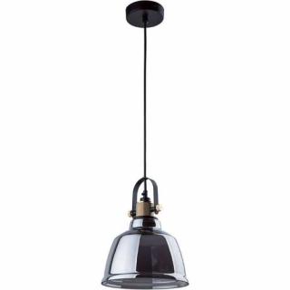 Lampa wisząca Nowodvorski Amalfi Smoked 9152 zwis 1x60W E27 czarna/mosiądz/szkło dymione