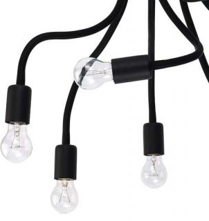 Lampa wisząca Nowodvorski Flex 9273 VII zwis 7X60W E27 czarna