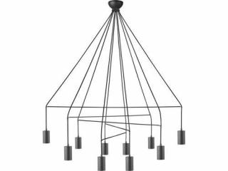 Lampa wisząca Nowodvorski Imbria 9680 zwis 10x35W GU10 czarna