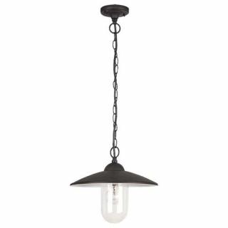 Lampa wisząca zewnętrzna ogrodowa Rabalux Vigo1x60W E27 IP44 czarny mat/biały 8687