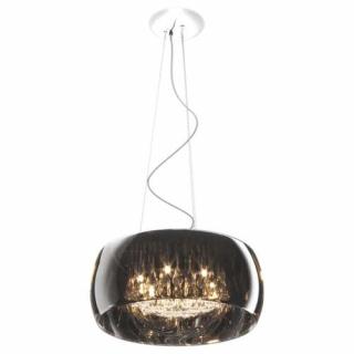 Lampa wisząca Zuma Line Crystal P0076-06X-F4FZ kryształowa kula miska szklana zwis 6x40W G9 chrom