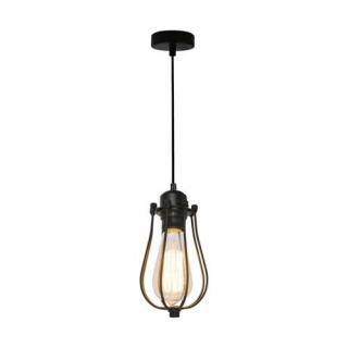 Lampa wisząca Zuma Line Horta P14030C zwis 1x60W E27 czarny