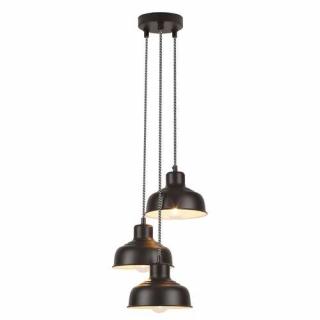 Lampa wisząca zwis oprawa Rabalux Owen 3X25W E27 czarna 2790