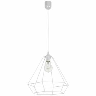 Lampa wisząca zwis żyrandol Luminex Alma 1x60W E27 biała 8962